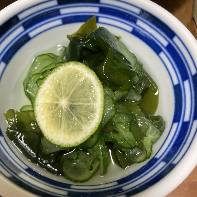 きゅうりとワカメの酢の物