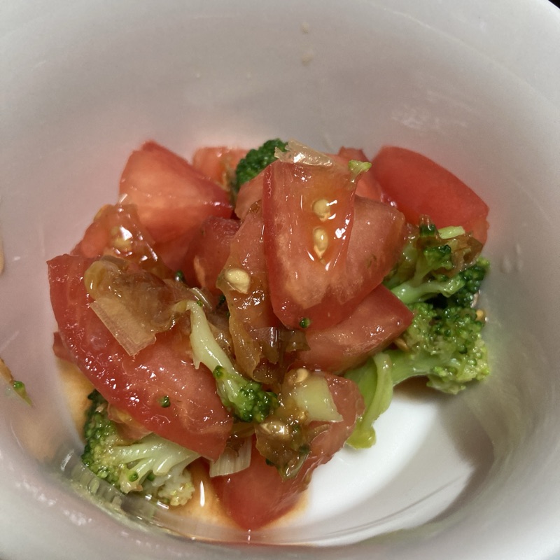 トマトとブロッコリーのおひたし