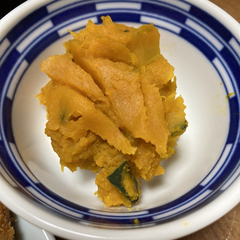 トロトロにつぶしたかぼちゃ